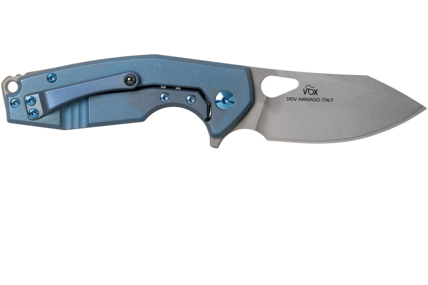 Fox Yaru FX-527TI Stonewashed Blue Titanium Couteau De Poche, Jesper Voxnaes Design 2 Fox Yaru FX-527TI Stonewashed Blue Titanium Couteau De Poche, Jesper Voxnaes Design – Image 2