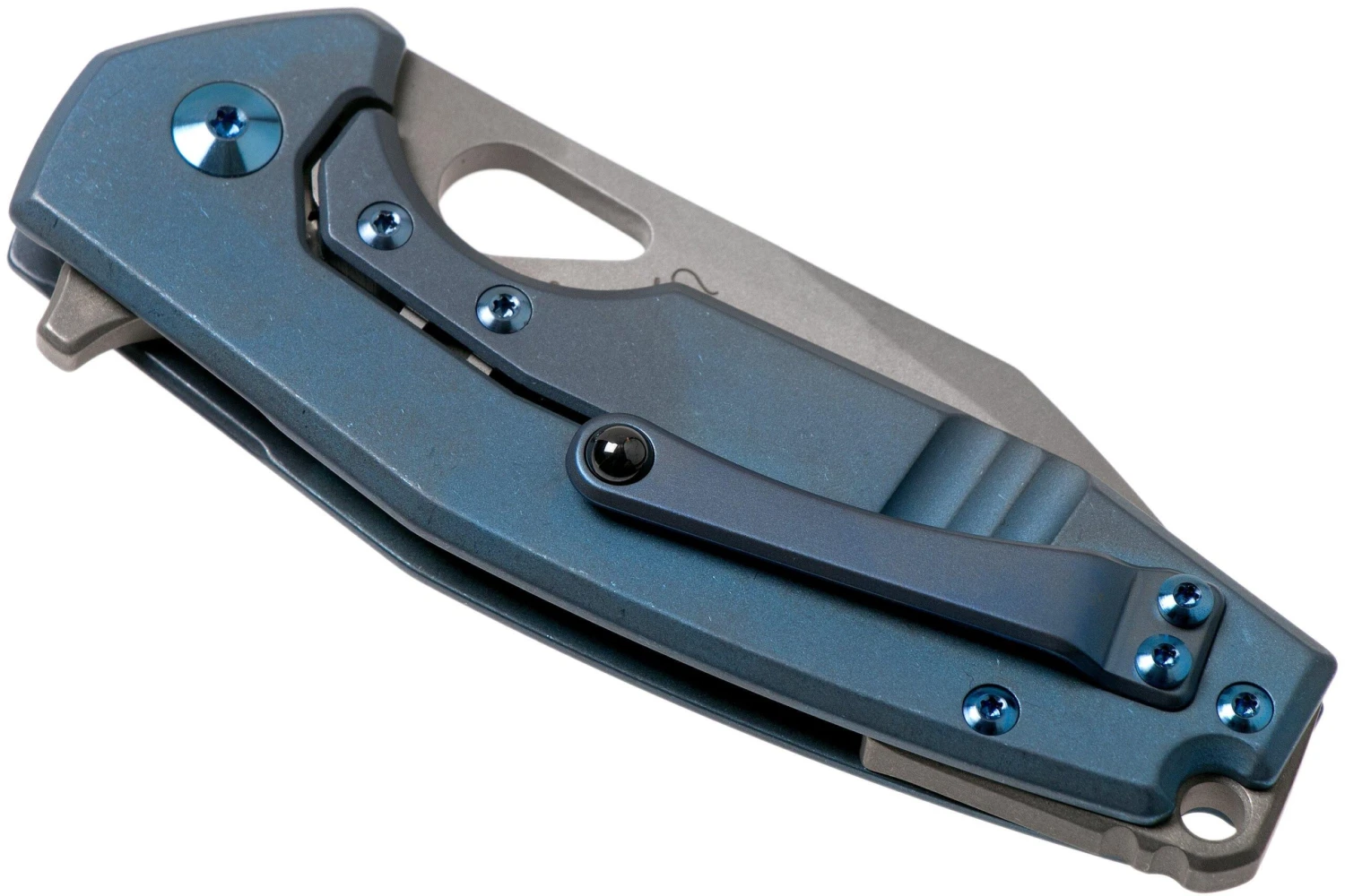 Fox Yaru FX-527TI Stonewashed Blue Titanium Couteau De Poche, Jesper Voxnaes Design 4 Fox Yaru FX-527TI Stonewashed Blue Titanium Couteau De Poche, Jesper Voxnaes Design – Image 4