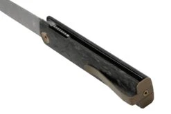 Fox Knives Chnops, FX-543 DCF, Carbonfiber, Bronze Hardware, Damasteel Gysinge, Couteau De Poche, Riccardo Gobbato Design -Optimal Couteaux Magasin FOFX 543DCF 04 fox