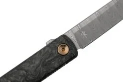 Fox Knives Chnops, FX-543 DCF, Carbonfiber, Bronze Hardware, Damasteel Gysinge, Couteau De Poche, Riccardo Gobbato Design -Optimal Couteaux Magasin FOFX 543DCF 05 fox