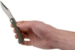 Fox Knives Libar FX-582 Green Canvas Micarta Couteau De Poche Slipjoint -Optimal Couteaux Magasin FOFX 582 08 fox knives