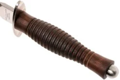 Fox Fairbairn Sykes FX-593 Wallnut Handle, Hill Knives Design -Optimal Couteaux Magasin FOFX 593 04 fox knives fairbairn fofx 593 04