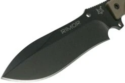 Fox Rimor Bushcraft FX-9CM07OD Black Couteau Outdoor -Optimal Couteaux Magasin FOFX 9CM07OD 03 fox knives
