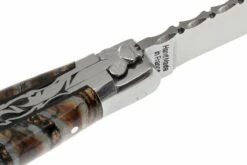 Fontenille Pataud Traditionnel 11 Cm, Guilloché, Ivoire De Mammouth, L11MMTG -Optimal Couteaux Magasin FPL11MMTG 04 fontenille pataud traditional 11cm fpl11mmtg 04