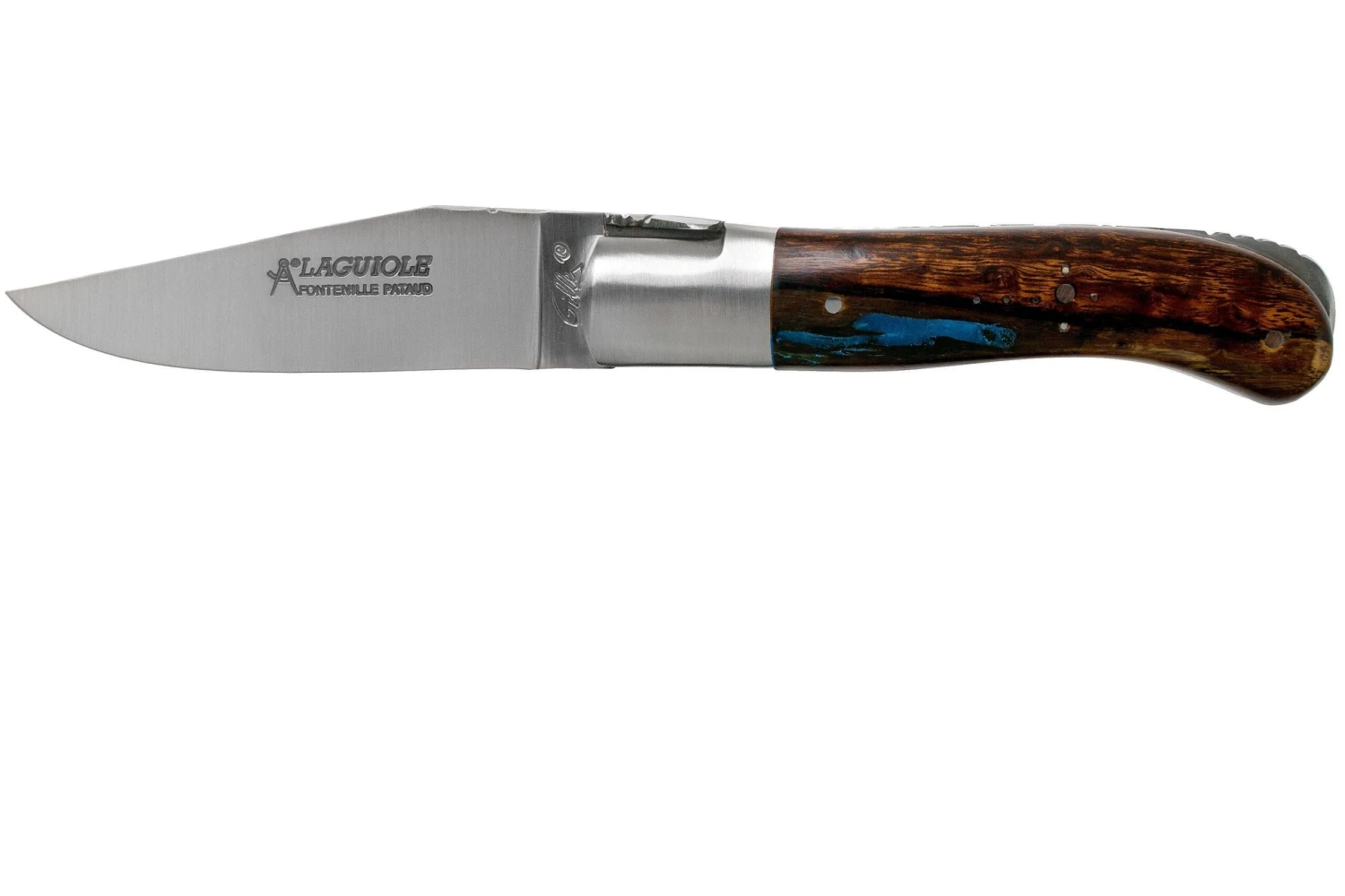 Fontenille Pataud Gentleman 10,5 Cm L8HBF Blue Hybrid Ironwood Couteau De Poche 1 Fontenille Pataud Gentleman 10,5 Cm L8HBF Blue Hybrid Ironwood Couteau De Poche