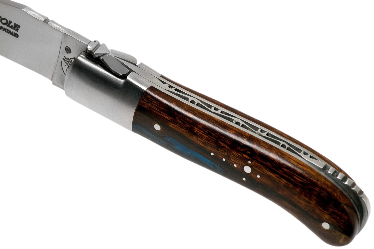 Fontenille Pataud Gentleman 10,5 Cm L8HBF Blue Hybrid Ironwood Couteau De Poche 7 Fontenille Pataud Gentleman 10,5 Cm L8HBF Blue Hybrid Ironwood Couteau De Poche – Image 7
