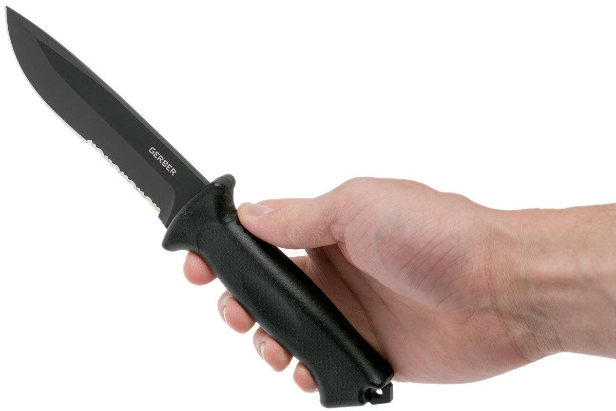 Gerber Prodigy Fixed Blade Black Serrated 22-01121 Couteau Fixe 6 Gerber Prodigy Fixed Blade Black Serrated 22-01121 Couteau Fixe – Image 6