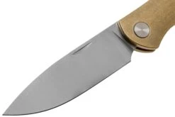 GiantMouse ACE Farley Brass, Satin Couteau De Poche, Ansø Et Voxnaes Design -Optimal Couteaux Magasin GM FL B 03 giantmouse