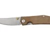 GiantMouse ACE Clyde Natural Canvas Micarta, Brass, Couteau De Poche, Ansø En Voxnaes Design