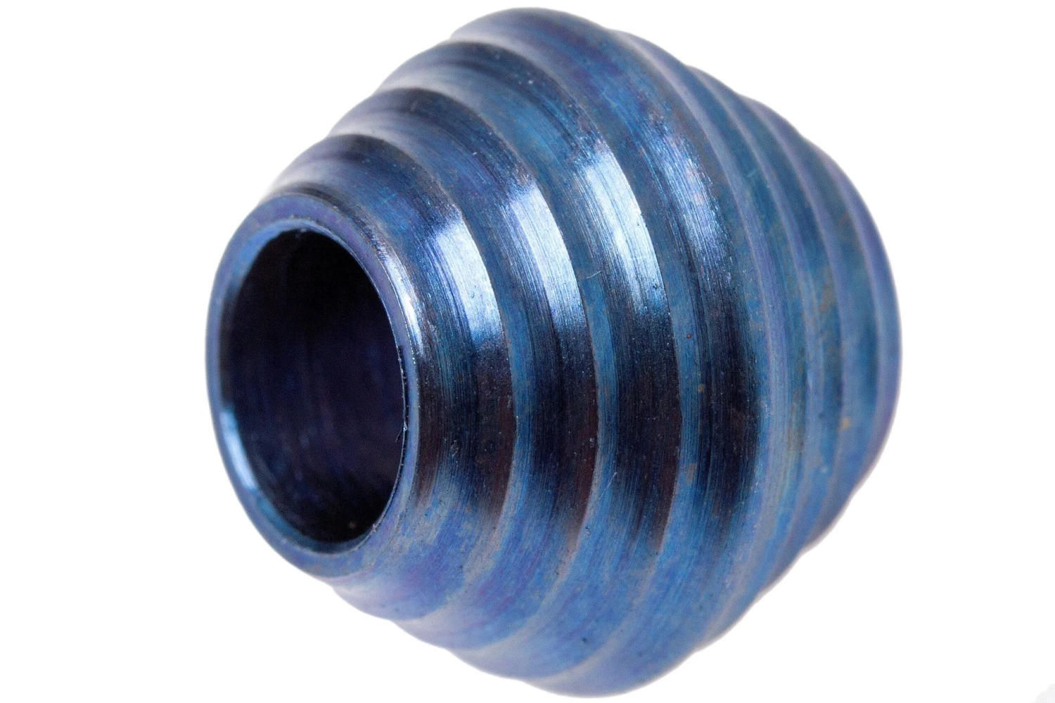 Rick Hinderer Mount Hood Lanyard Bead, Summit Series, Blue Stonewashed Titanium 1 Rick Hinderer Mount Hood Lanyard Bead, Summit Series, Blue Stonewashed Titanium