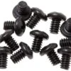 Rick Hinderer Clip & Filler Tab Screws Black, Set De 12, Noir