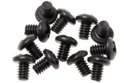Rick Hinderer Clip & Filler Tab Screws Black, Set De 12, Noir
