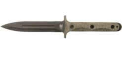 Rick Hinderer EK Dagger 3V DLC, OD Green Micarta Commando Poignard