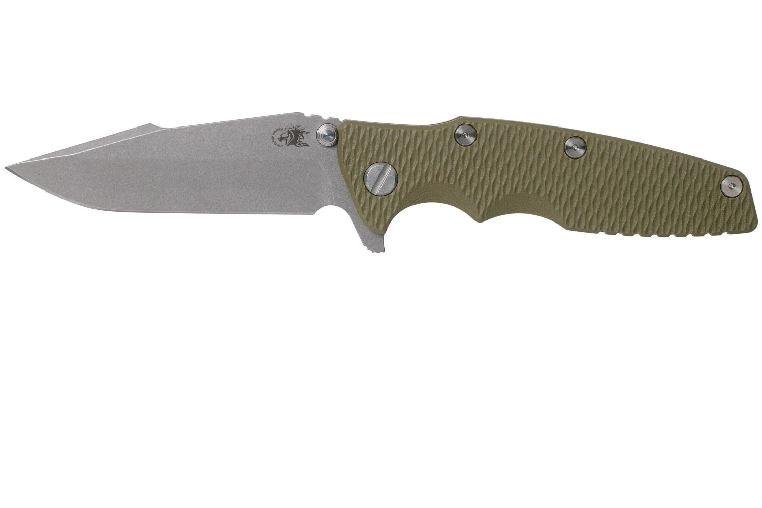Rick Hinderer Eklipse 3.5" Harpoon Spanto 20CV Battle Bronze OD Green Couteau De Poche 1 Rick Hinderer Eklipse 3.5" Harpoon Spanto 20CV Battle Bronze OD Green Couteau De Poche