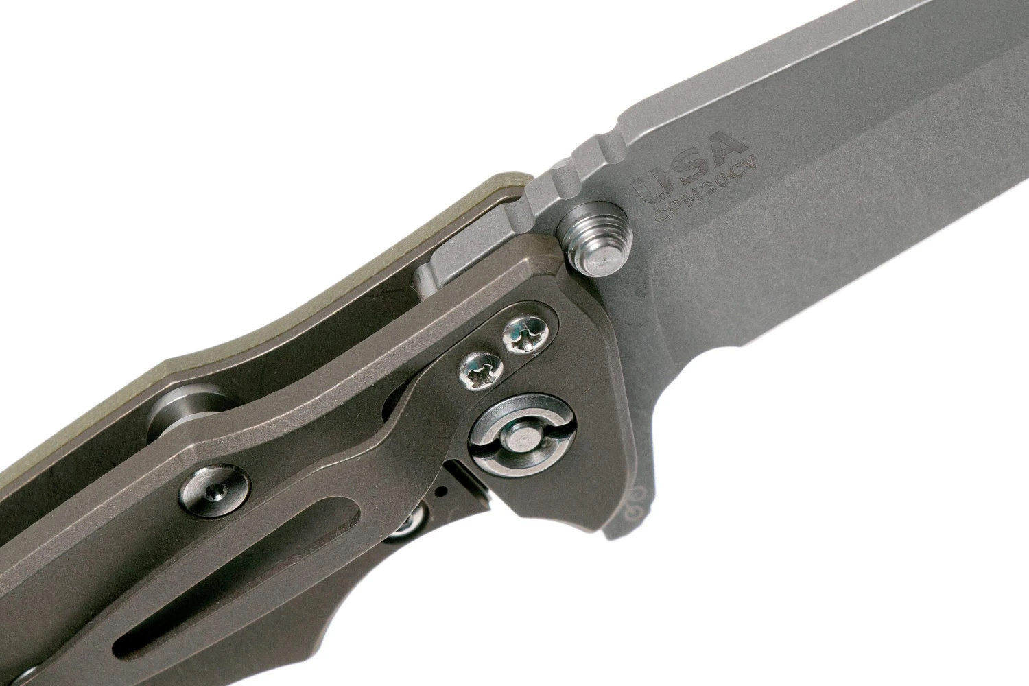 Rick Hinderer Eklipse 3.5" Harpoon Spanto 20CV Battle Bronze OD Green Couteau De Poche 6 Rick Hinderer Eklipse 3.5" Harpoon Spanto 20CV Battle Bronze OD Green Couteau De Poche – Image 6