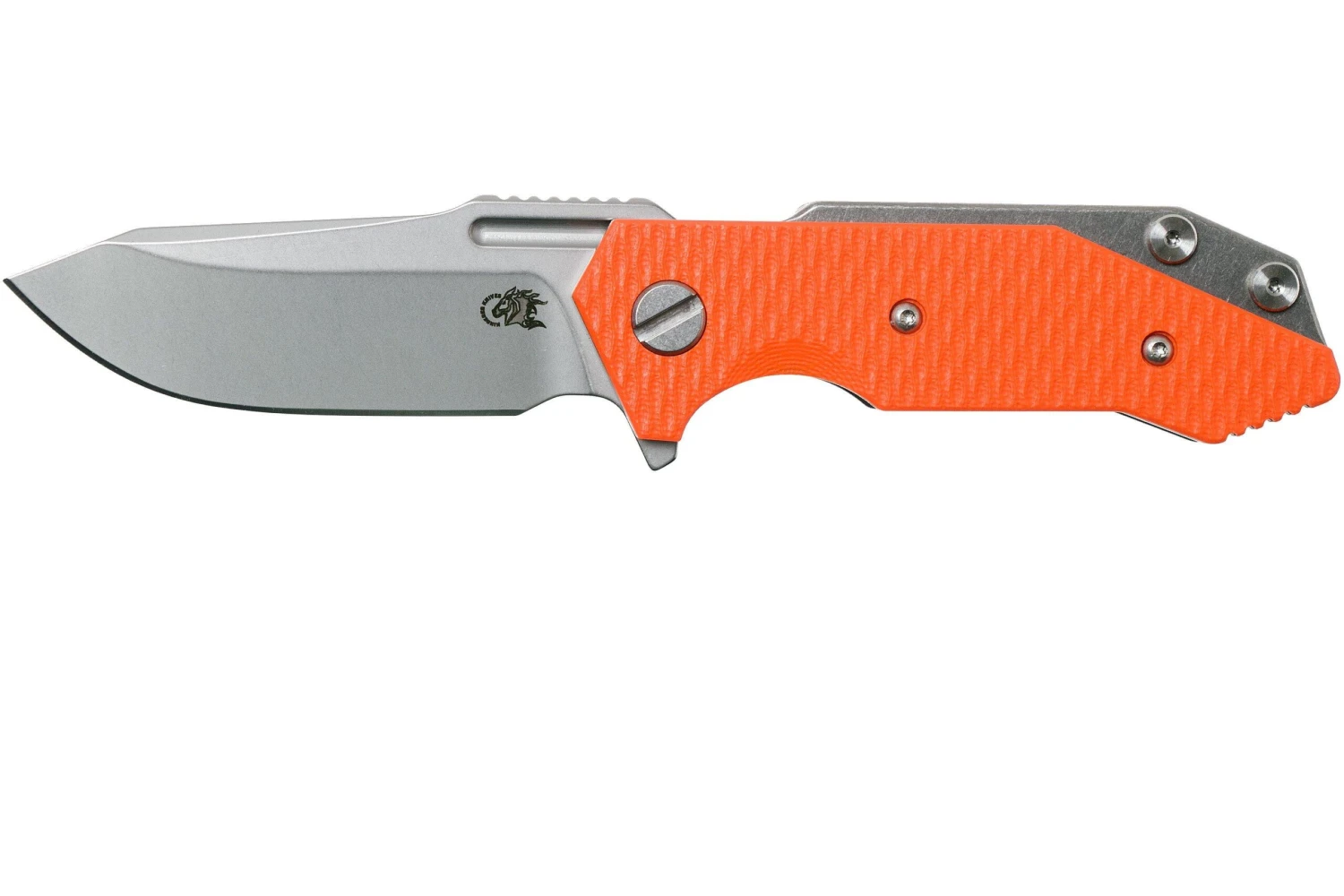 Rick Hinderer Half Track Gen 2, Spearpoint 20CV, Orange G10, Couteau De Poche 1 Rick Hinderer Half Track Gen 2, Spearpoint 20CV, Orange G10, Couteau De Poche