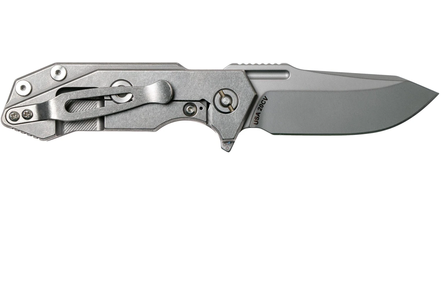 Rick Hinderer Half Track Gen 2, Spearpoint 20CV, Orange G10, Couteau De Poche 2 Rick Hinderer Half Track Gen 2, Spearpoint 20CV, Orange G10, Couteau De Poche – Image 2