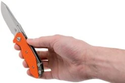 Rick Hinderer Half Track Gen 2, Spearpoint 20CV, Orange G10, Couteau De Poche 15 Rick Hinderer Half Track Gen 2, Spearpoint 20CV, Orange G10, Couteau De Poche -Optimal Couteaux Magasin HRK HALF TRACK SP OR 08 rick hinderer knives