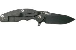 Rick Hinderer Jurassic Slicer Battle Black, Blue/Black G10 CPM 20CV Couteau De Poche -Optimal Couteaux Magasin HRK JU SL BBL BB 02 rick hinderer knives