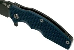 Rick Hinderer Jurassic Slicer Battle Black, Blue/Black G10 CPM 20CV Couteau De Poche -Optimal Couteaux Magasin HRK JU SL BBL BB 07 rick hinderer knives