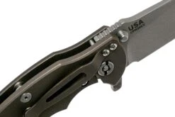 Rick Hinderer Jurassic Slicer Battle Bronze Black G10 CPM 20CV Couteau De Poche -Optimal Couteaux Magasin HRK JU SL BR BK 06 rick hinderer knives