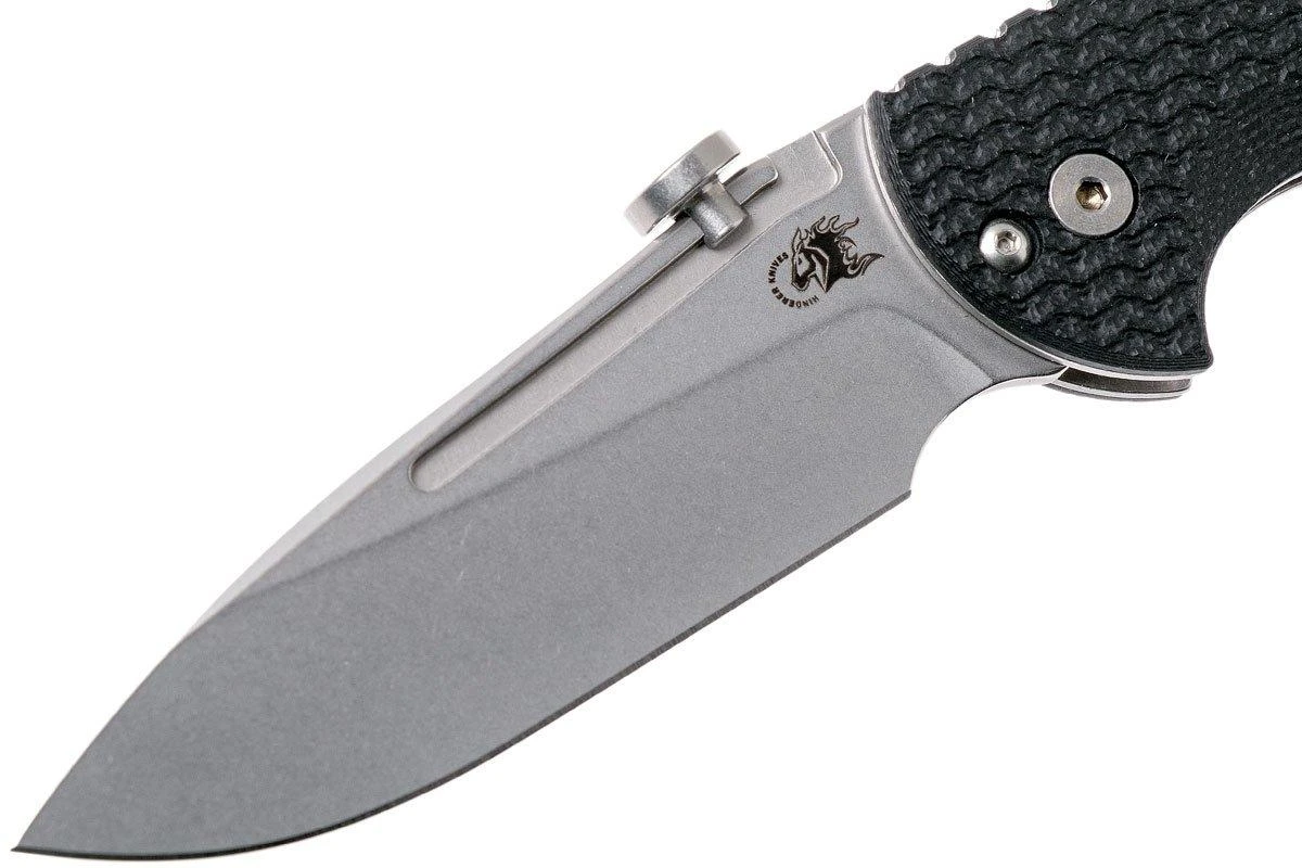 Rick Hinderer XM Slippy 3" Slicer 20CV Black G10 Slipjoint Couteau De Poche 3 Rick Hinderer XM Slippy 3" Slicer 20CV Black G10 Slipjoint Couteau De Poche – Image 3