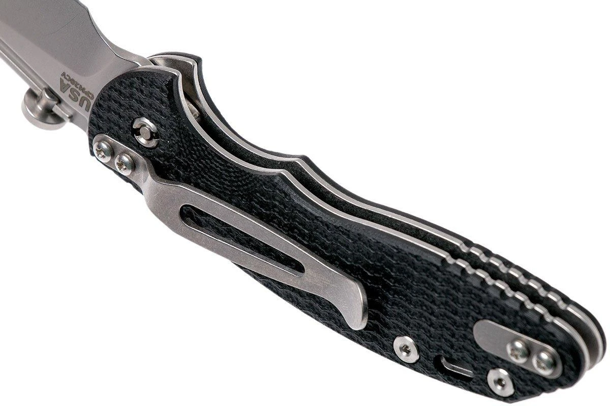 Rick Hinderer XM Slippy 3" Slicer 20CV Black G10 Slipjoint Couteau De Poche 5 Rick Hinderer XM Slippy 3" Slicer 20CV Black G10 Slipjoint Couteau De Poche – Image 5