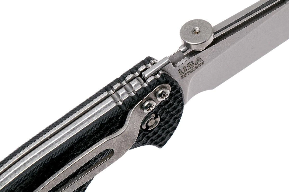 Rick Hinderer XM Slippy 3" Slicer 20CV Black G10 Slipjoint Couteau De Poche 6 Rick Hinderer XM Slippy 3" Slicer 20CV Black G10 Slipjoint Couteau De Poche – Image 6