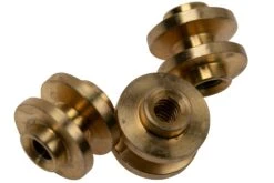 Rick Hinderer Standoffs Stonewash Brass Set, Eklipse 3.5", Set De Standoffs En Laiton