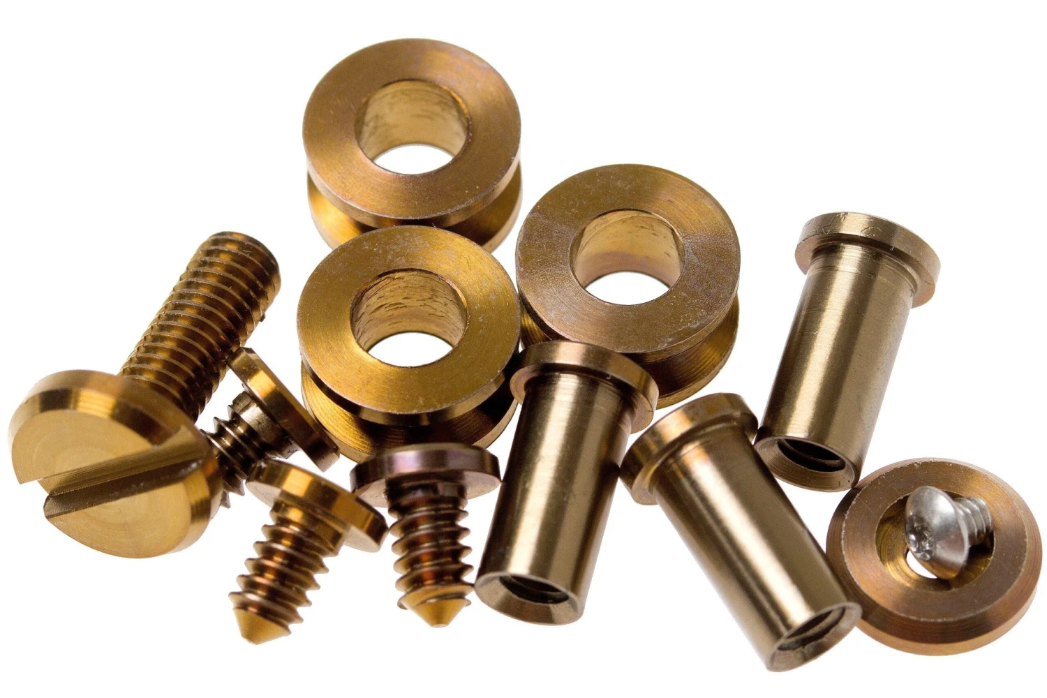 Rick Hinderer Complete Titanium Bronze Hardware Set, XM18 3.5” 1 Rick Hinderer Complete Titanium Bronze Hardware Set, XM18 3.5”