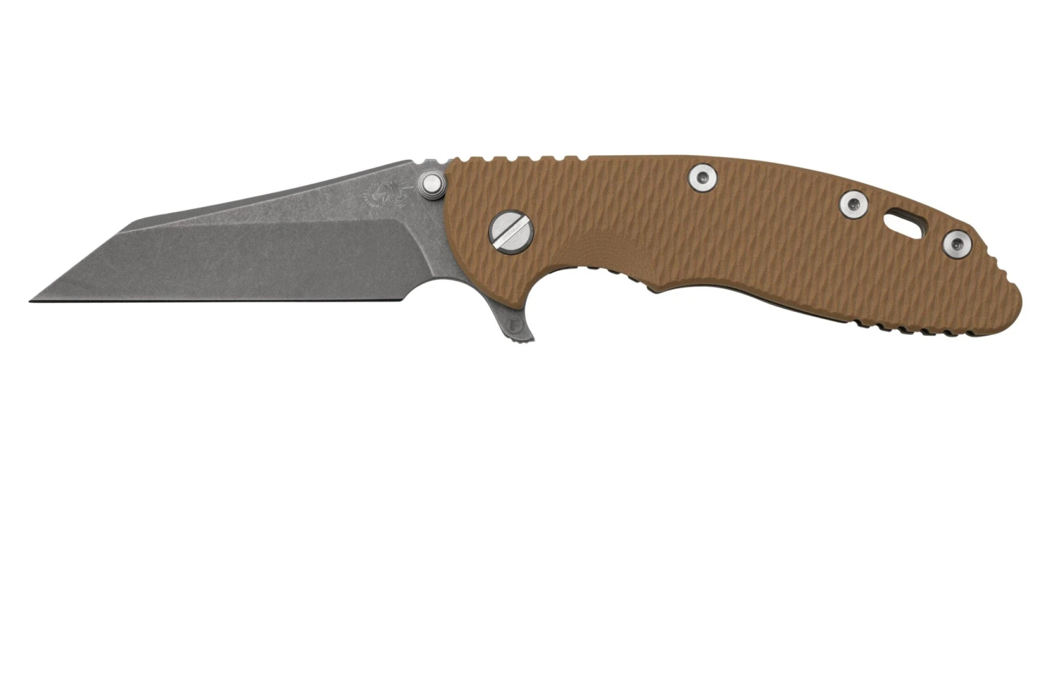 Rick Hinderer XM-18 3.5" Wharncliffe Fatty S45VN, Working Finish Coyote G10, Couteau De Poche 1 Rick Hinderer XM-18 3.5" Wharncliffe Fatty S45VN, Working Finish Coyote G10, Couteau De Poche