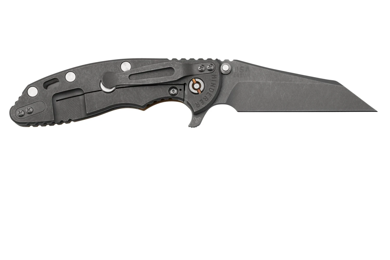 Rick Hinderer XM-18 3.5" Wharncliffe Fatty S45VN, Working Finish Coyote G10, Couteau De Poche 2 Rick Hinderer XM-18 3.5" Wharncliffe Fatty S45VN, Working Finish Coyote G10, Couteau De Poche – Image 2