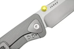 The James Brand The Barnes Grey Titanium KN114112-00 Couteau De Poche -Optimal Couteaux Magasin JAKN114112 00 05 jamesbrand