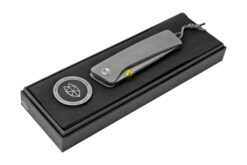 The James Brand The Barnes Grey Titanium KN114112-00 Couteau De Poche -Optimal Couteaux Magasin JAKN114112 00 08 jamesbrand