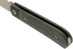 Jack Wolf Laid Back Jack, Black Canvas Micarta LAIDB-01-BLK Couteau De Poche Slipjoint -Optimal Couteaux Magasin JW LAIDB 01 BLK 04 jackwolf