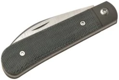 Jack Wolf Laid Back Jack, Black Canvas Micarta LAIDB-01-BLK Couteau De Poche Slipjoint -Optimal Couteaux Magasin JW LAIDB 01 BLK 06 jackwolf