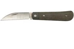 Jack Wolf Laid Back Jack, Green Canvas Micarta LAIDB-01-GRN Couteau De Poche Slipjoint
