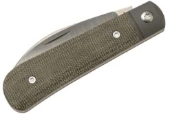 Jack Wolf Laid Back Jack, Green Canvas Micarta LAIDB-01-GRN Couteau De Poche Slipjoint -Optimal Couteaux Magasin JW LAIDB 01 GRN 06 jackwolf