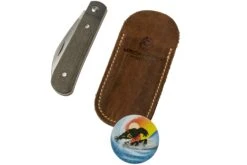 Jack Wolf Laid Back Jack, Green Canvas Micarta LAIDB-01-GRN Couteau De Poche Slipjoint -Optimal Couteaux Magasin JW LAIDB 01 GRN 07 jackwolf
