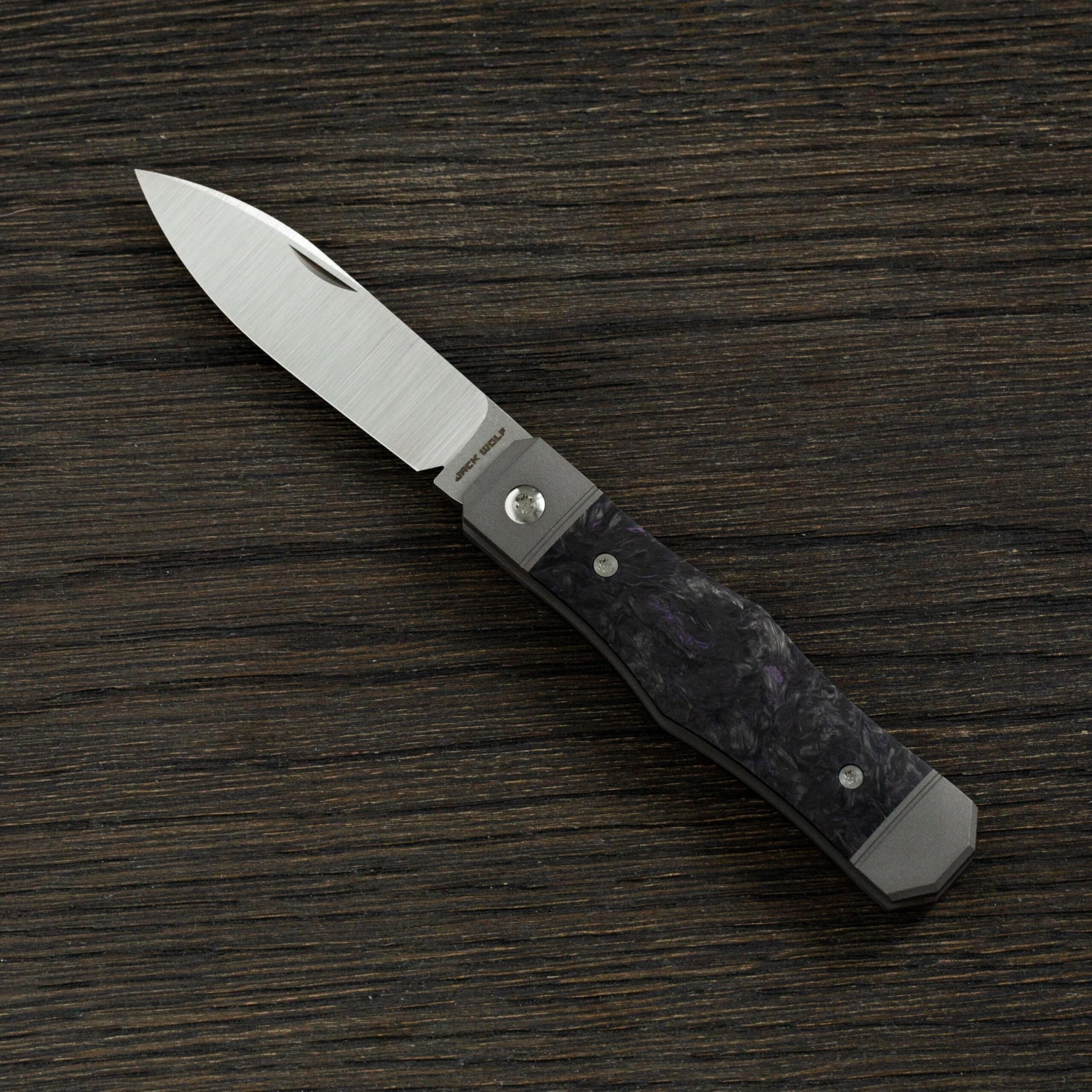 Jack Wolf Vampire Jack VAMPI-01-DMP Fat Carbon Dark Matter Purple Couteau De Poche Slipjoint 1 Jack Wolf Vampire Jack VAMPI-01-DMP Fat Carbon Dark Matter Purple Couteau De Poche Slipjoint