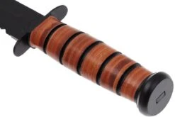 KA-BAR USMC 1218 Partiellement Dentelé, Cuir, étui En Cuir -Optimal Couteaux Magasin KA1218 03 ka bar ka1218 03