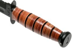 KA-BAR Short 1261 Couteau à Lame Fixe Partiellement Dentelé, étui En Cuir -Optimal Couteaux Magasin KA1261 04 ka bar