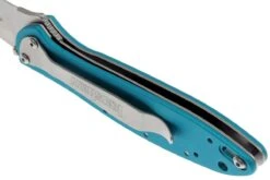 Kershaw Leek 1660TEAL Plain Edge, Vert D'eau -Optimal Couteaux Magasin KE1660TEAL 05 kershaw leek ke1660teal 05