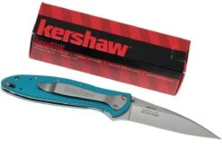 Kershaw Leek 1660TEAL Plain Edge, Vert D'eau -Optimal Couteaux Magasin KE1660TEAL 09 kershaw leek ke1660teal 09