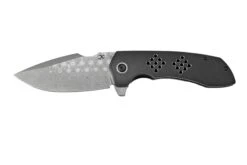 Kansept Entity K1036A3 Damascus, Black Titanium, Couteau De Poche, Nalu Knives Design