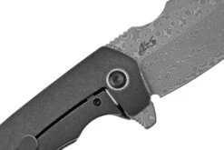 Kansept Entity K1036A3 Damascus, Black Titanium, Couteau De Poche, Nalu Knives Design -Optimal Couteaux Magasin KSK1036A3 05 kansept