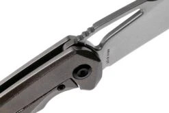 Kansept Mini Kryo K2001B4 Orange Peel Titanium Couteau De Poche, Kim Ning Design -Optimal Couteaux Magasin KSK2001B4 06 kansept knives