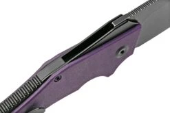 Kansept Hellx T1008A6 Blackwashed, Purple G10 Couteau De Poche, Mikkel WIllumsen Design -Optimal Couteaux Magasin KST1008A6 06 kansept