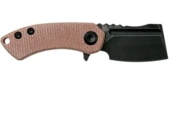 Kansept Mini Korvid T3030A5 Blackwashed, Brown Micarta Couteau De Poche, Justin Koch Design -Optimal Couteaux Magasin KST3030A5 02 kansept