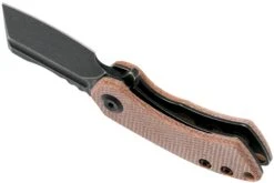 Kansept Mini Korvid T3030A5 Blackwashed, Brown Micarta Couteau De Poche, Justin Koch Design -Optimal Couteaux Magasin KST3030A5 05 kansept